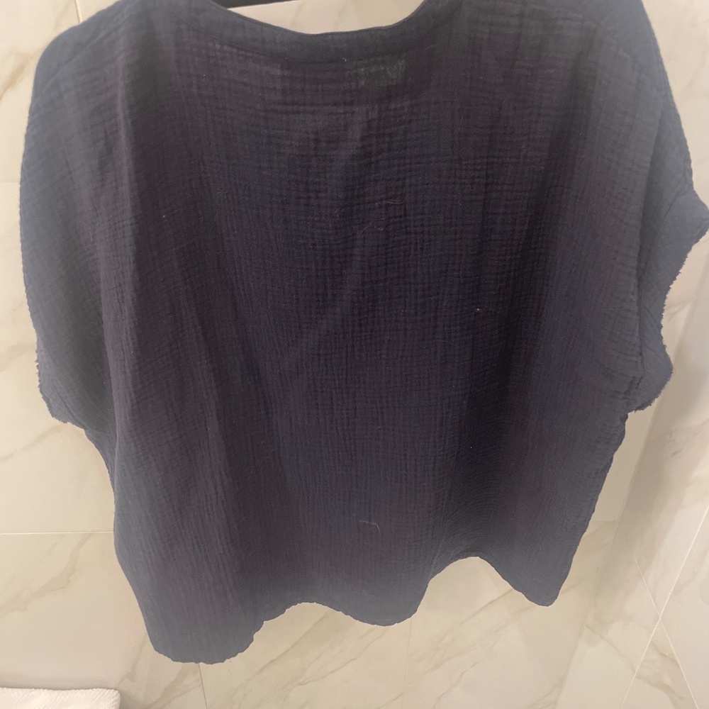Sundays one size black cotton shirt - Picture 6 of 6